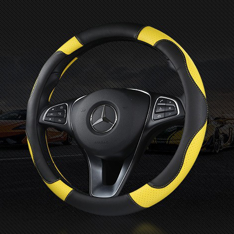  Universal Microfiber Leather Auto Steering Wheel Cover Breathable Anti-Slip Car Steering Wheel Cover For Men