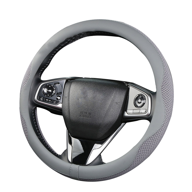  Car Steering Wheel Cover with Honeycomb Mesh Ice Wire Breathable Design for Women Men Sweat Absorption Car Accessories Fit for Summer