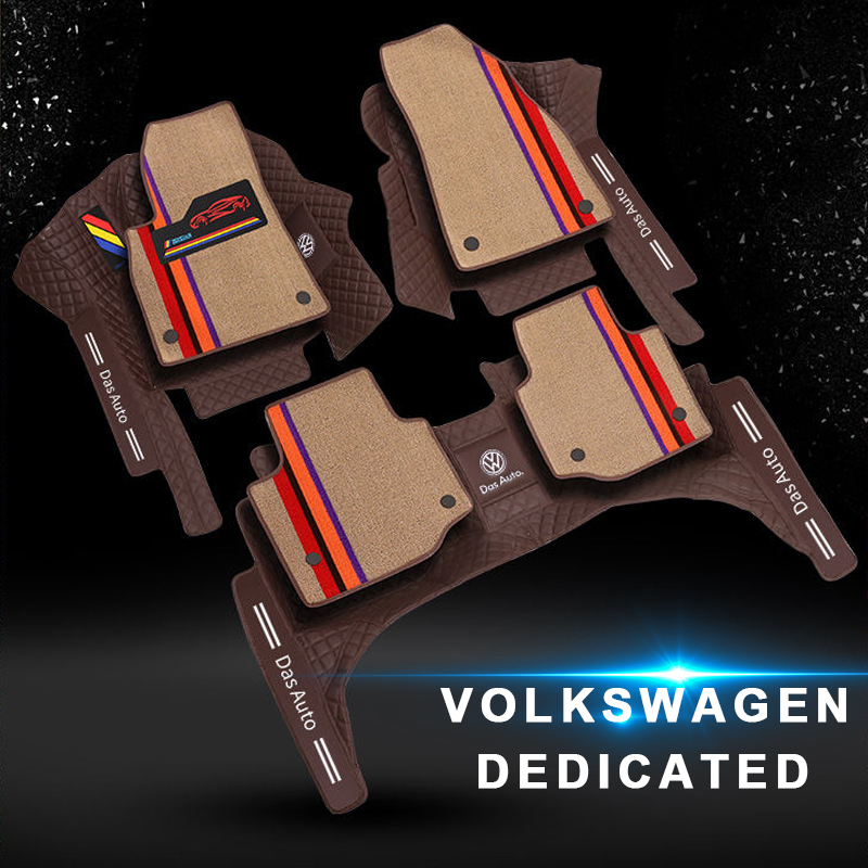 2021 TPE XPE Car Mat Protector Volkswagen/LAVIDA/PASSAT/Santana/T-Cross/ Gran Lavida/Lamando/Tiguan/Volkswagen/Polo Full Surround Car Floor Mat Double Layer