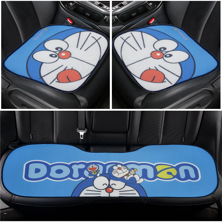 Custom Printing Honeycomb Ice Silk Car Seat Cover Auto Breathable Seat Cover Universal Fit 90% Vehicles 1 Pair Front Driver Seat Pad Mat And 1 Rear Bench Cover 