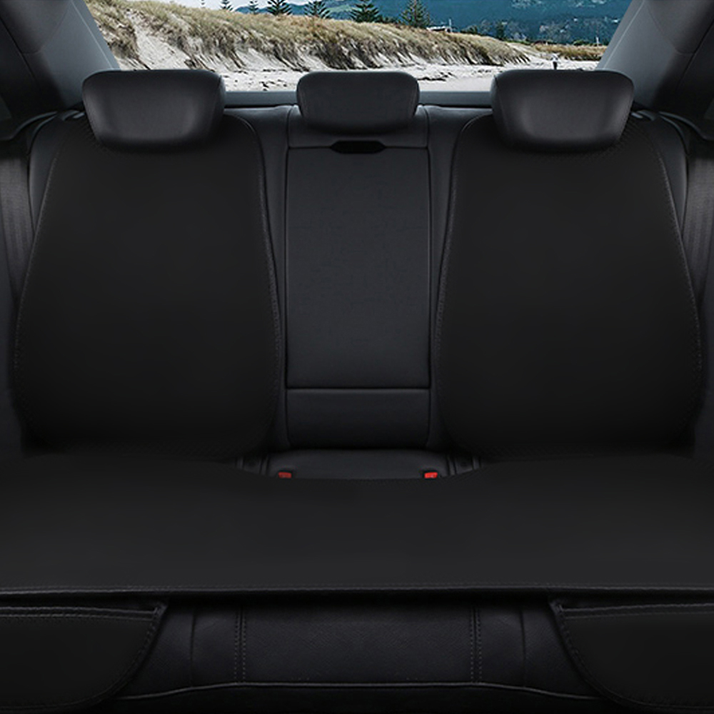 Car Ice Silk Cushion Breathable Seat Cover Non-slip Seat Mat Car Supplies Car Seat Bottom Covers Protectors 1 Pair Front Driver Seat Pad Mat And 1 Rear Bench Cover Universal Fit 90% Vehicles