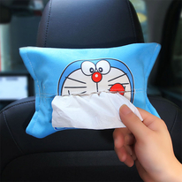 OEM Printing Hanging Car Visor Tissue Holder for Universal Auto Car Accessories for Easy Use Soft Velvet Napkin Holder Factory