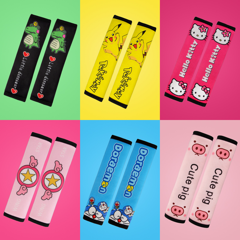 Soft Short Plush For Three-dimensional Hemming And Non-slip Silicone Bottom Seat Belt Pad Shoulder Cover 