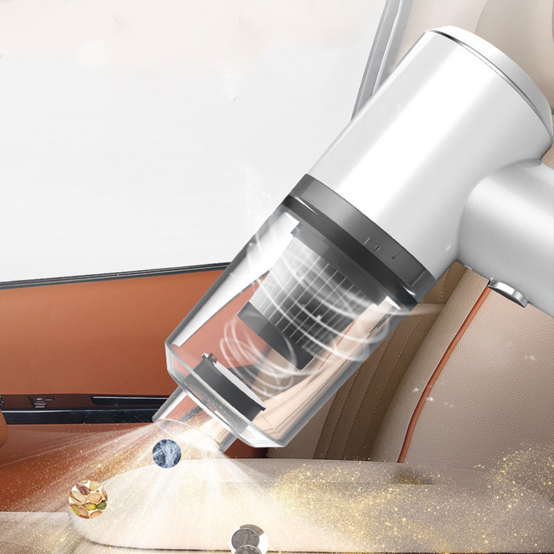Car Vacuum Powerful Suction 6000PA High Power Mini Portable Handheld Cordless Car Vacuum Cleaner With Led Lights Wet Dry Use for Home&Car Cleaning