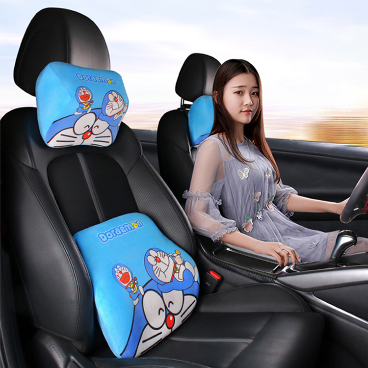 Cute Steering Wheel Cover,Headrest Pillow,Handbrake Cover,Car Interior Set Series