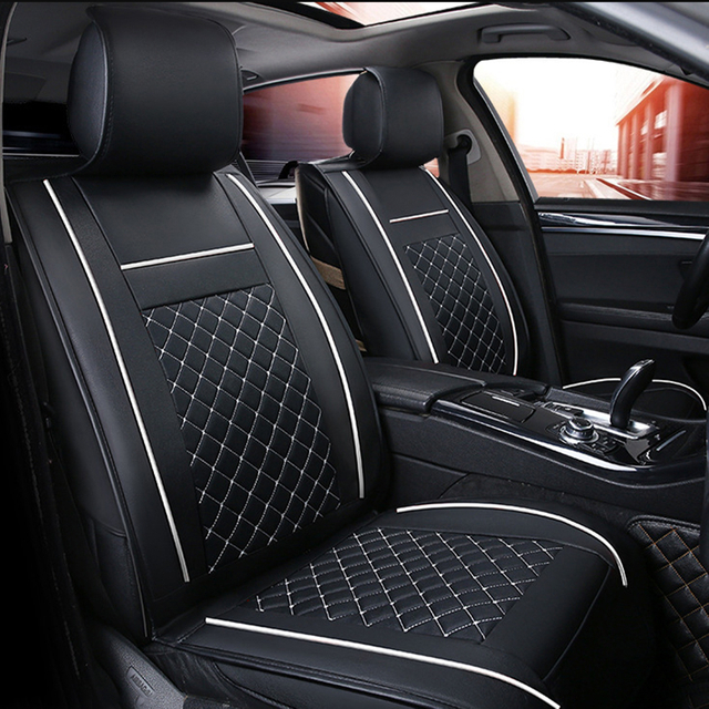 3D Large Surrounding Car Seat Cushion Wear-resisting Leather Cushion Protective Seat Cushions Universal Fit Most Vehicles