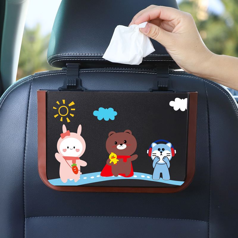 Car Trash Can Hanging Folding Storage Bucket Car Interior Accessories Cartoon Multi-Function Car Umbrella Storage Bag