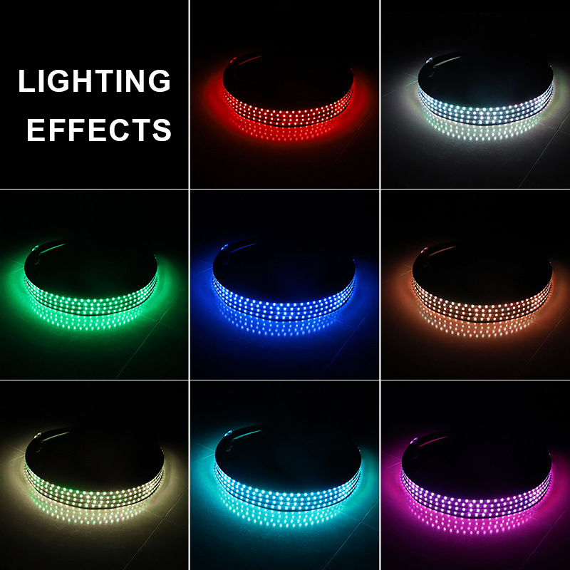 Car Chassis Light 90*120 Drag Four APP Remote Control Colorful Voice Control RGB Rhythm Light Car Bottom Decorative Light 60*90