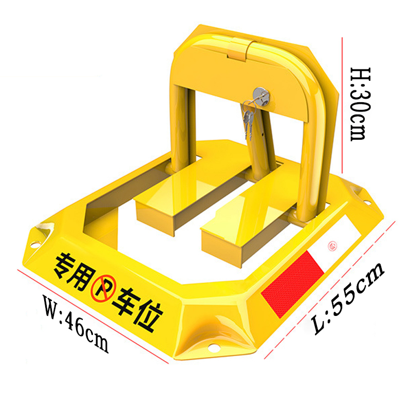 Parking Space Lock Parking Pile No-hole Anti-collision Automatic Octagonal Lock Parking Space Pile Parking Space Lock