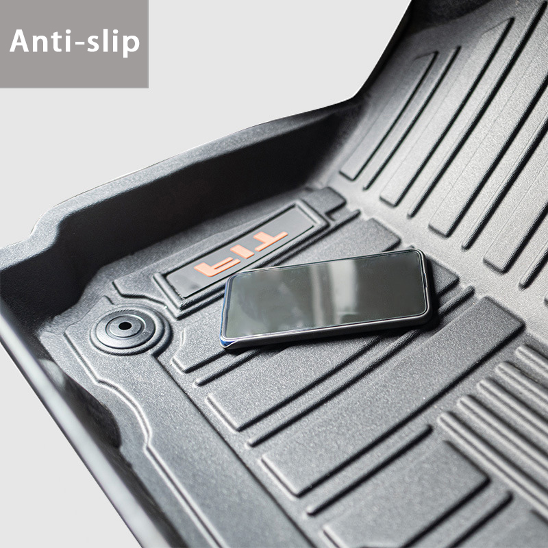 TPE Car Floor Mats Compatible for 2015-2020 Mazda BT-50 Environment Rubber Car Mats Durable & Waterproof Include 1st And 2nd Row Front & Rear,Black