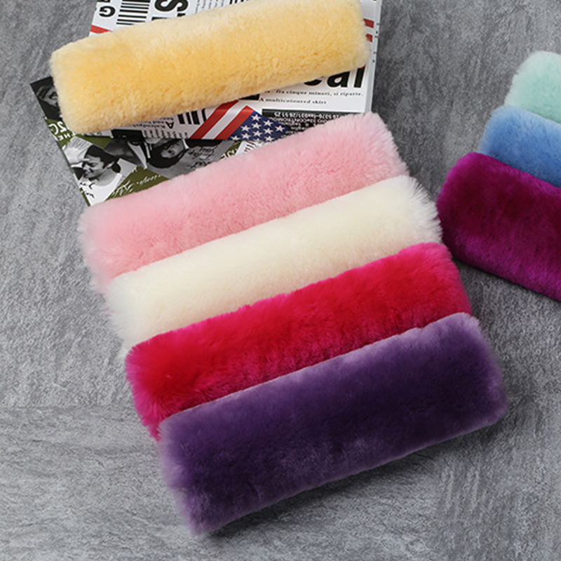 Authentic Sheepskin Car Seat Belt Cover, Buckle Cushion Protector - Seat Belt Covers for Adults - Women And Men, Kids, Babies 