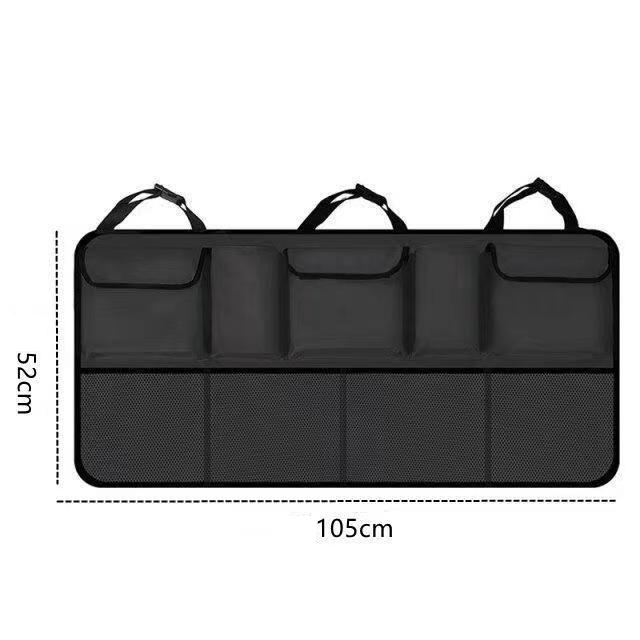 SUV Car Backseat Trunk Organizer Hanging Backseat Storage for Car 600D Oxford Fabric with 9 Pockets Foldable Large Backseat Storage Bag Manufacturer