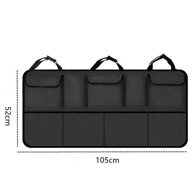SUV Car Backseat Trunk Organizer Hanging Backseat Storage for Car 600D Oxford Fabric with 9 Pockets Foldable Large Backseat Storage Bag Manufacturer