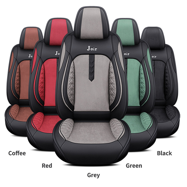  Universal Alcantara Car Seat Cover Leather Car 5 Seat Mat 